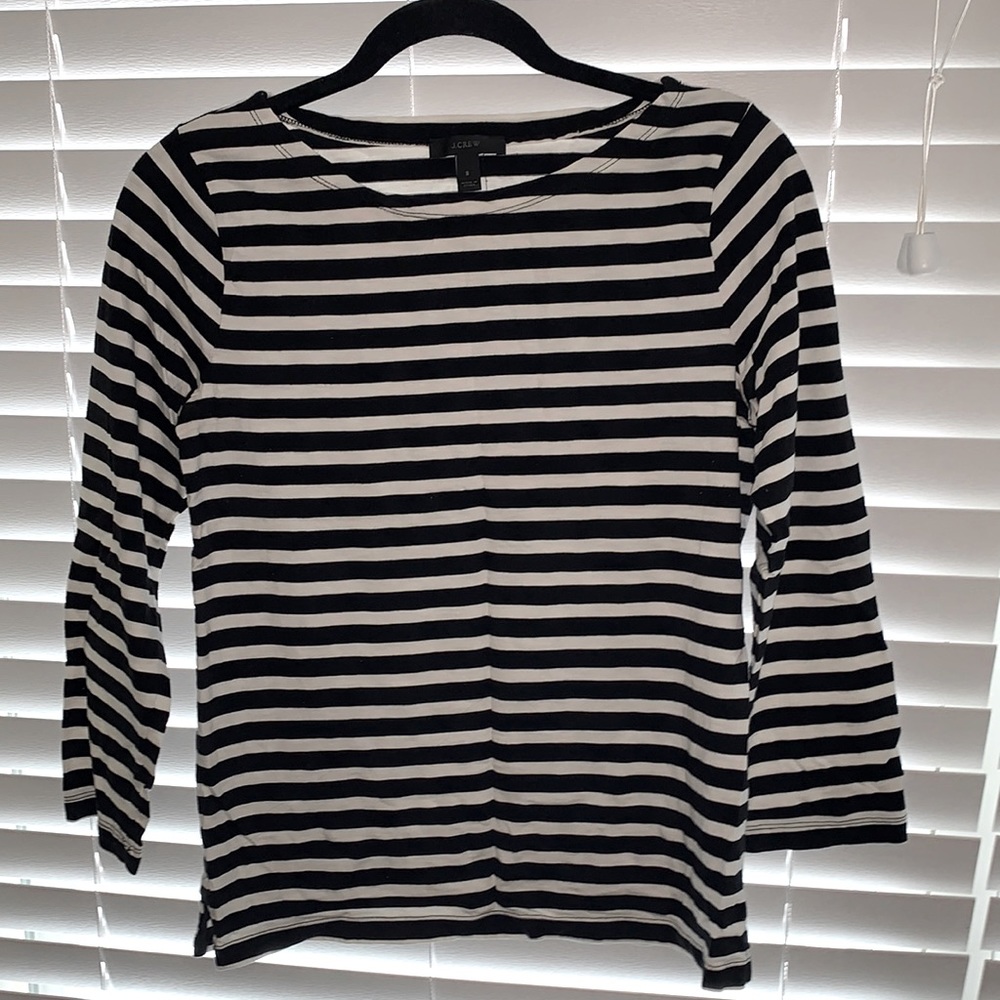 J.Crew boatneck striped cotton top